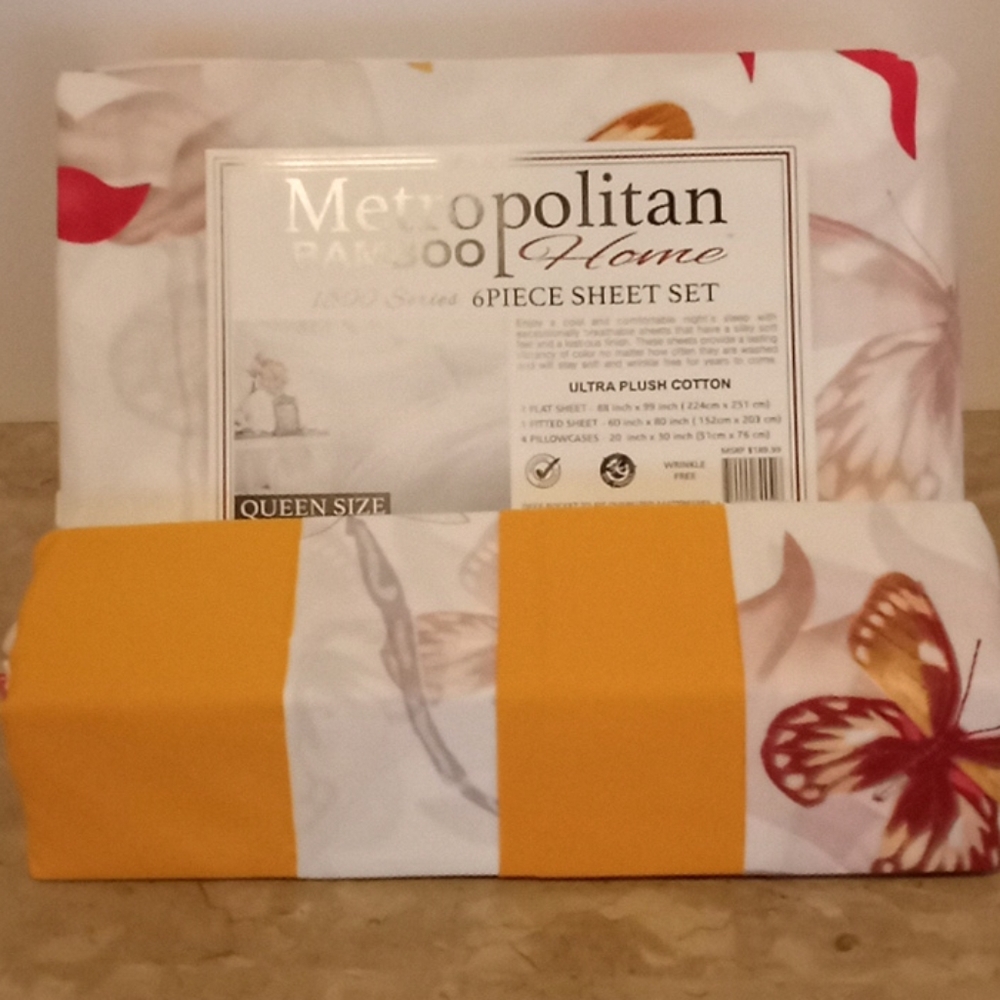 Metropolitan Bamboo Tropical Butterfly Queen Sh… - Picture 9 of 12